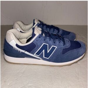 New Balance 696 Navy Grey White Women Size 7.5